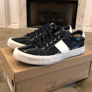 Vintage Havana Quincy Patent Leather Sneaker. NEW